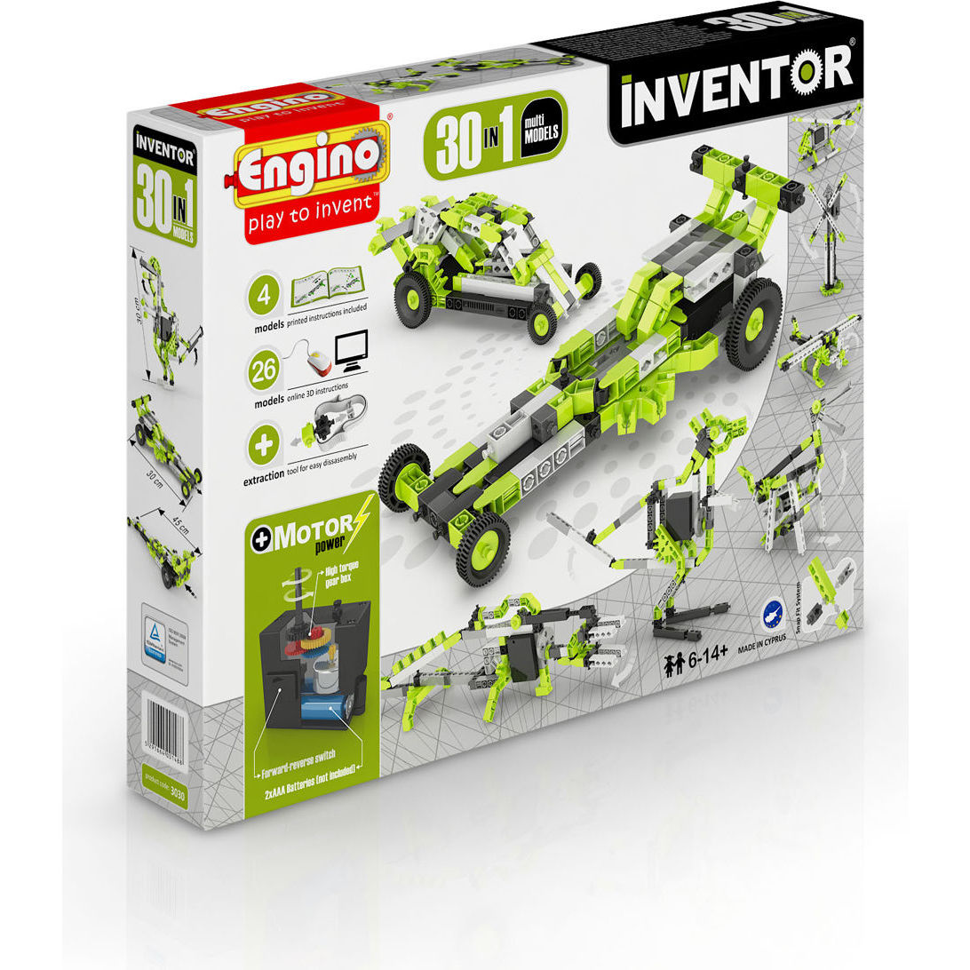 Конструктор inventor motorized 30 в 1 с электродвигателем