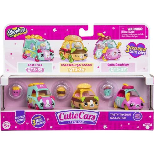 Набор мини-машинок SHOPKINS CUTIE CARS S3 - СТРИТ-ФУД