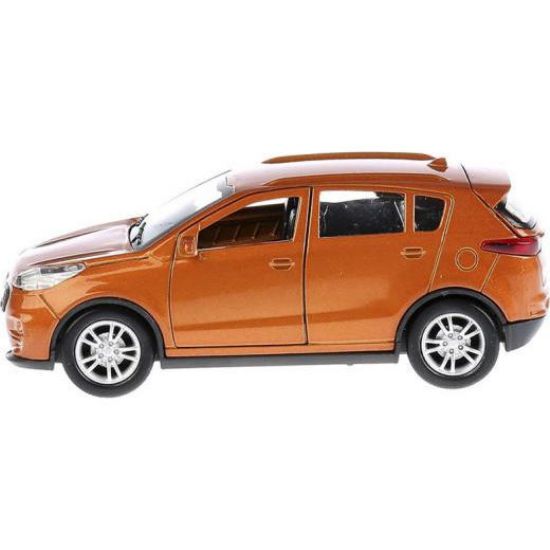 Моделька автомобиля kia sportage, киа спортейдж оранжевая 1:32 technopark sportageo