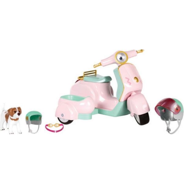 LORI Транспорт для ляльок - Скутер із коляскою і собачкою