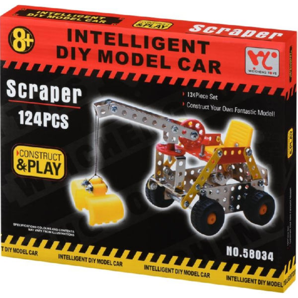 Конструктор металевий Same Toy Inteligent DIY Model Car Скрепер 124 ел. 58034Ut