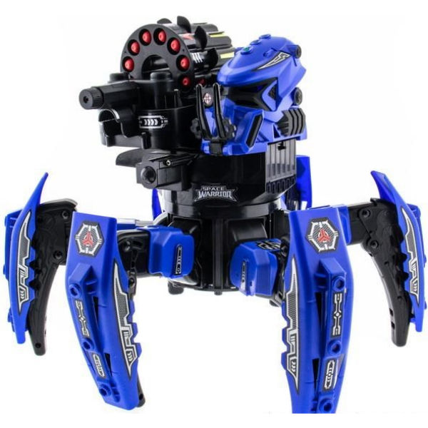 Робот-паук радиоуправляемый Keye Space Warrior с ракетами и лазером (синий)
