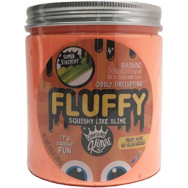 Лизун Slime Fluffy, оранжевый, 265 г