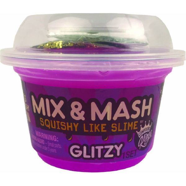 Лизун Slime Mix & Mash Glitzi, 180 г