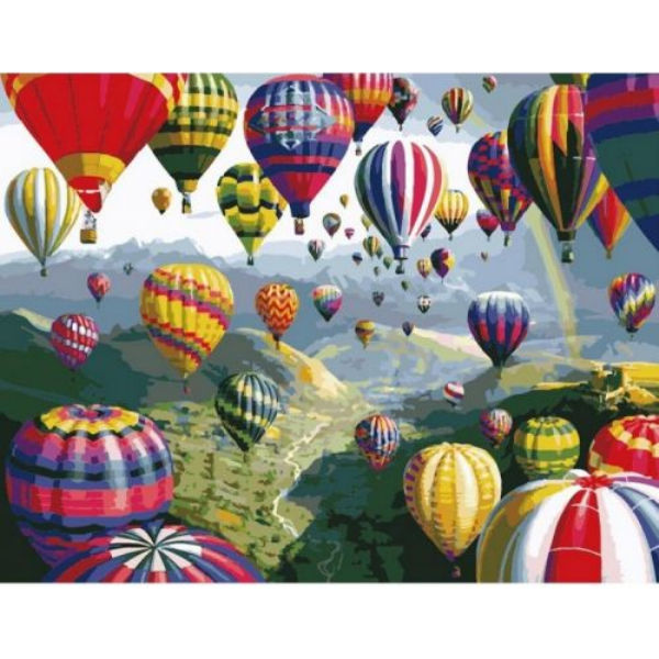 Картина по номерам "Воздушные шары" ★★★ КНО1056