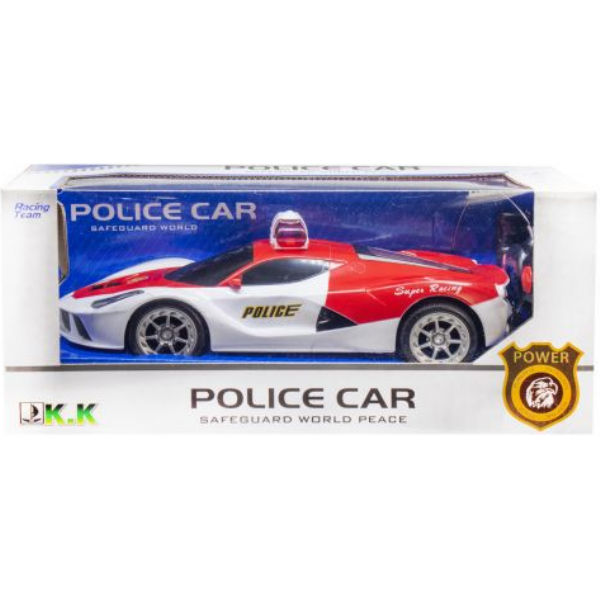 Машина на радиоуправлении "Ferrari: Полиция" (красно-белая) 3699-Q8