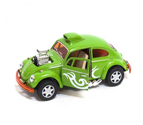 Машинка KINSMART Volkswagen Beetle Custom-Dragracer (зеленая) KT5405W