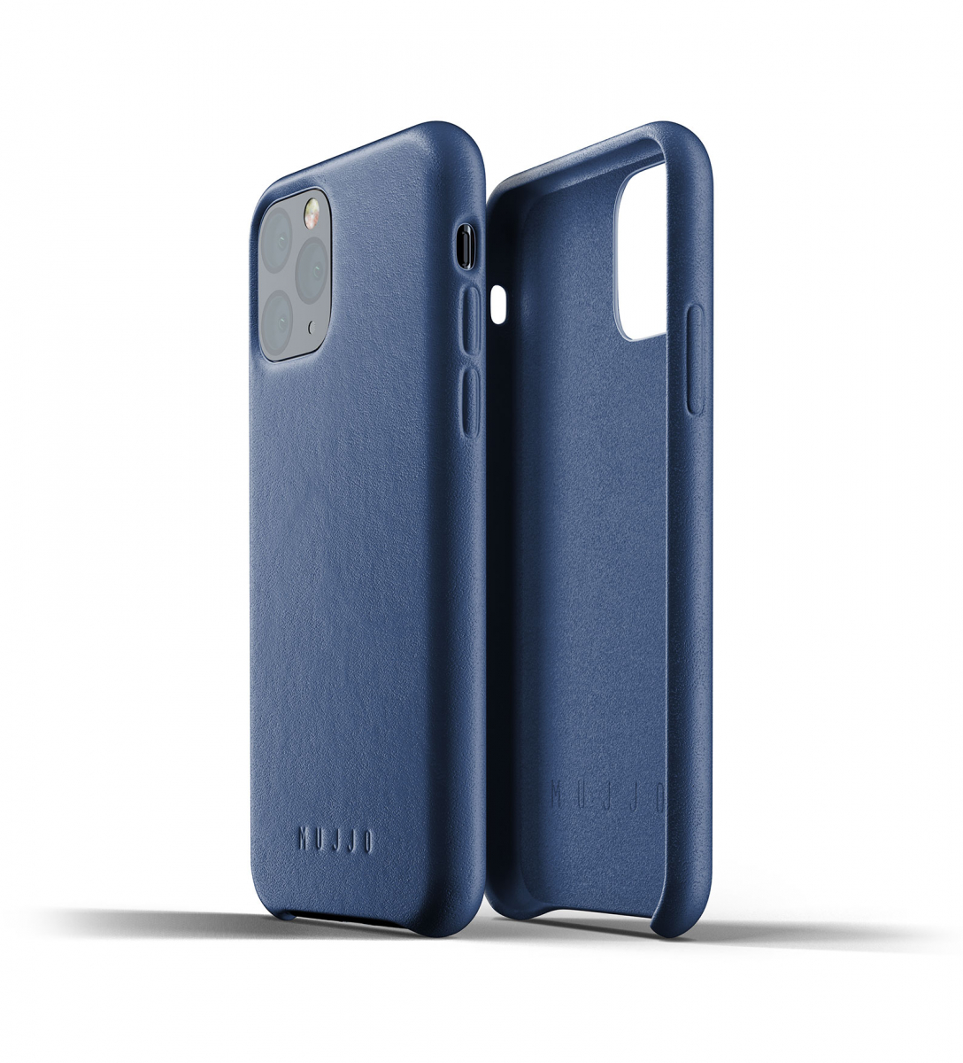 Чехол кожаный MUJJO для iPhone 11 Pro Full Leather, Monaco Blue