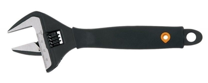 Ключ NEO разводной 150 мм, 0-34мм,  прорезиненная рукоятка