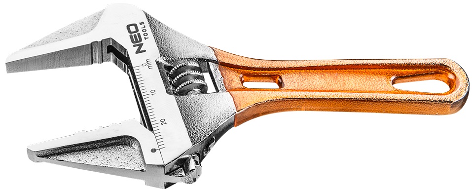 Ключ розвідний Neo Tools короткий 185 мм, робочий діапазон 0-53 мм